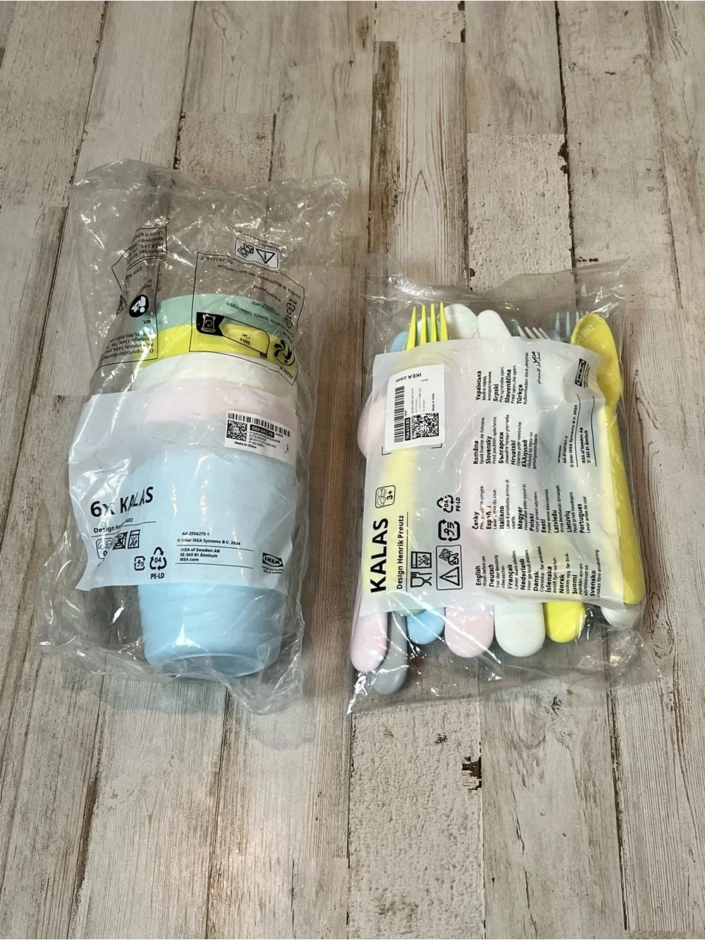 IKEA Kalas Kids Cups and Utensils- 24 pieces